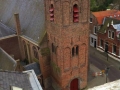 Een mooie foto vanaf het dak van het vroegere gemeentehuis van Strijen waar nu Overwater gevestigd is van de kerk in Strijen gemaakt door Kees Bravenboer