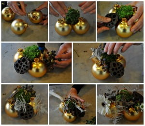 collage-kerstballen-kerststukje