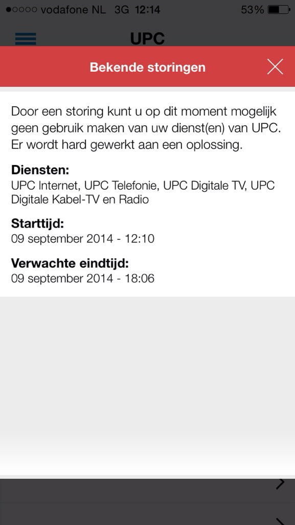 Grote UPC Storing in Strijen