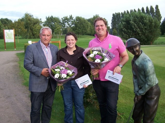 Winnaars Strijen Open 2014 - Gerrit Verwelius en Kim Kuijsters 