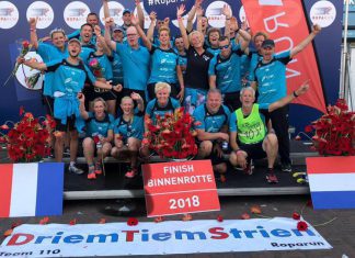 DriemTiemStrien haalt 23.000 euro op voor de Roparun
