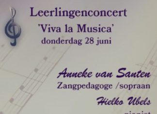Leerlingenconcert muziekschool ‘Viva la Musica’ in de kerk aan het Spui in Strijen