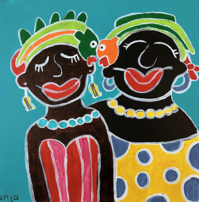 foto dames zuidwester