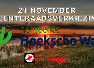 21 november gemeenteraadsverkiezingen gemeente Hoeksche Waard, 13 partijen zullen mee doen met de verkiezingen