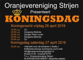Programma Koningsdag in Strijen