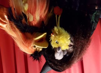 Poppentheater Ludiek speelt“Het snoepjes paradijs” op Koningsdag in Strijen