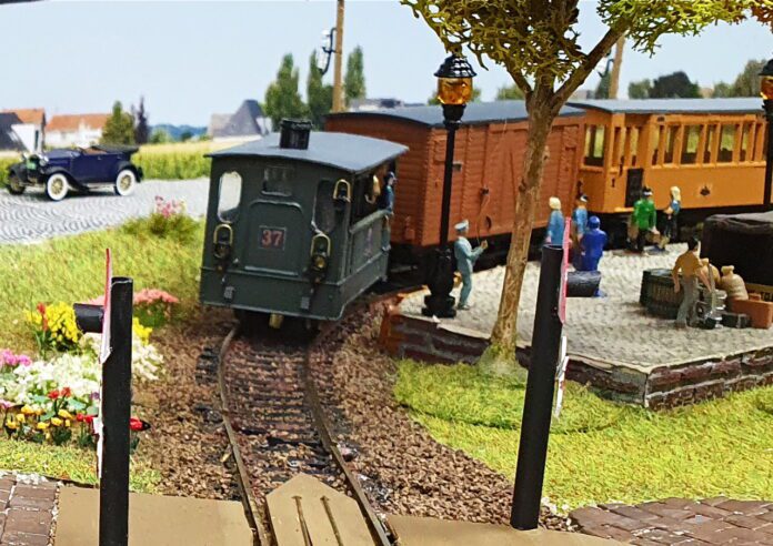 De stoomtram 1:87 schaal