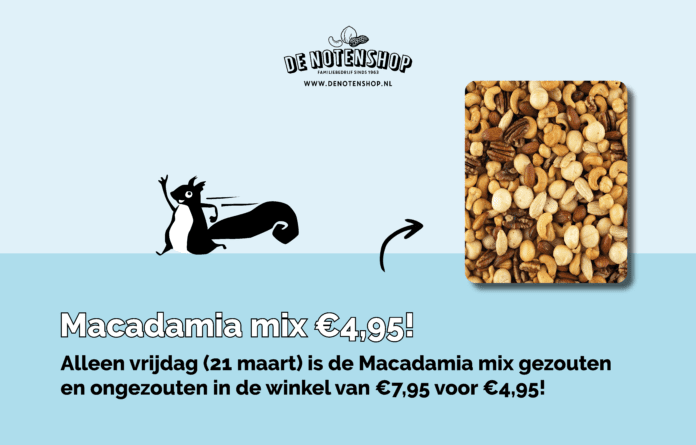 Winkel actie - Macadamia noten