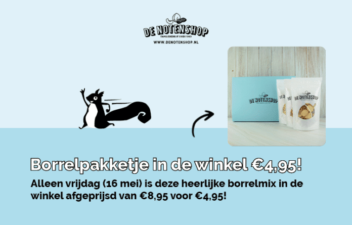 Winkel actie - Borrelpakketje 4,95