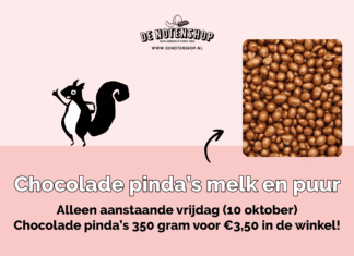 Chocolade pinda’s in de aanbieding bij De Notenshop!