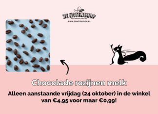 Chocolade rozijnen melk: alleen vrijdag voor €0,99!