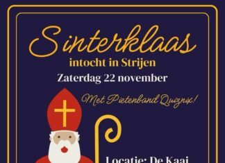 Zaterdag 22 november: Sinterklaasintocht in Strijen!