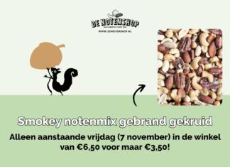 Een heerlijke, smokey notenmix in de aanbieding!