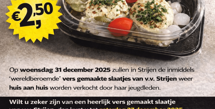 Wereldberoemde slaatjes van v.v. Strijen weer huis aan huis verkocht