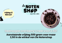 Cranberry’s met korting in de winkel van De Notenshop!