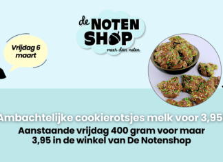 Ambachtelijke cookierotsjes met paasmusket in de aanbieding bij De Notenshop!