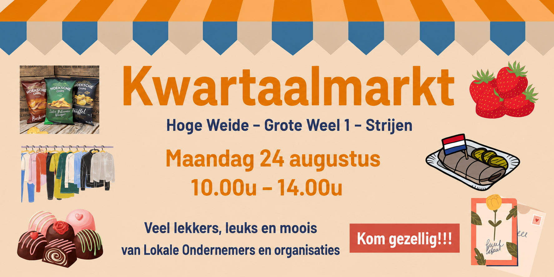 Kwartaalmarkt bij De Hoge Weide in Strijen